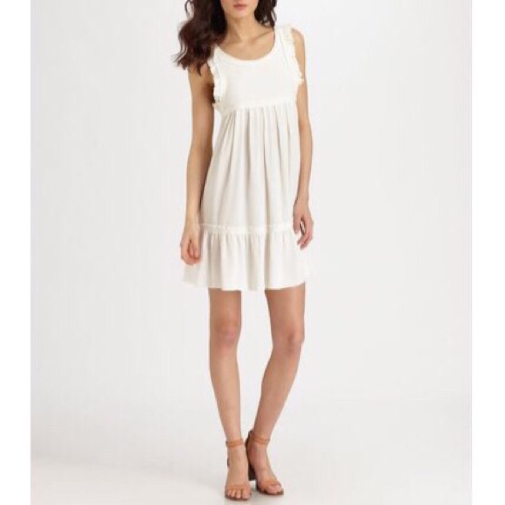 Patterson J. Kincaid Dahlia Pintuck Babydoll Dress